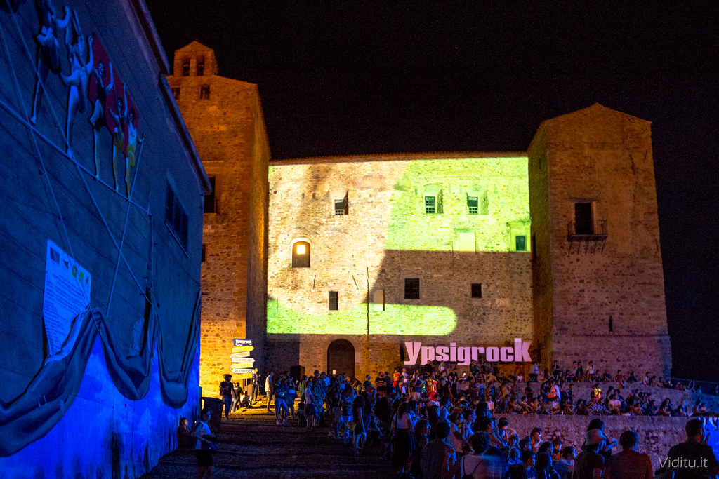 un concerto con molte persone, musica e colori